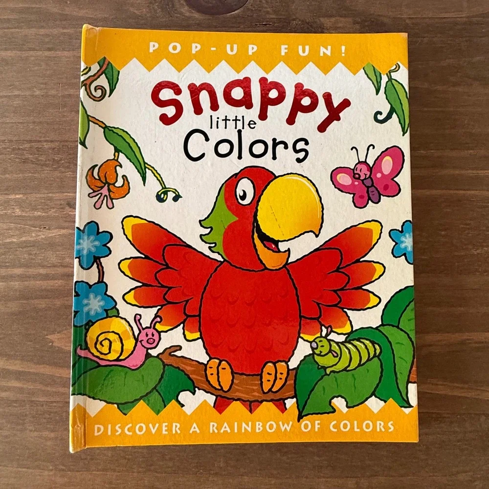 Vintage 2003 Snappy Little Colors Pop-Up Fun Hardcover Book Happy Snappy